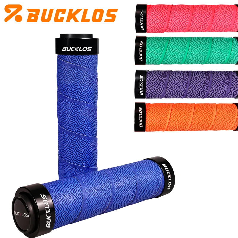 AliExpress BUCKLOS Bicycle Handles Mtb Lock on Bike Grips Soft MTB Handlebar Grips Comfortable Shock Absorption Mountain Bike Grip