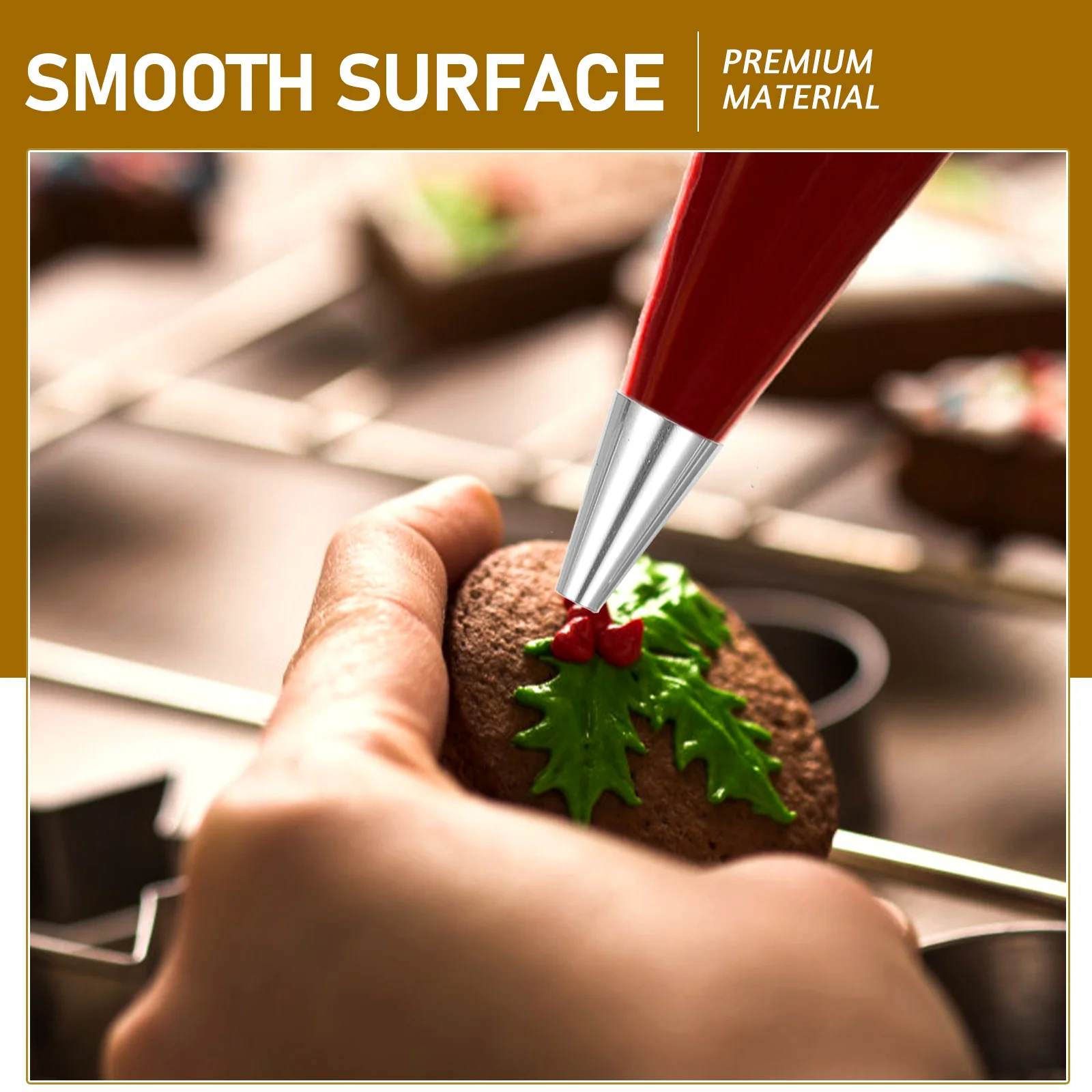 

50pcs Cake Decorating Tools Reusable Food Grade Plastic Piping Nozzles Icing Tips Set for Baking Cakes Pies Cookies