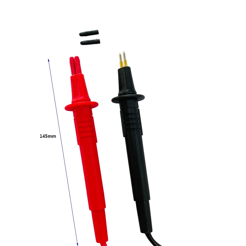 Tips For Multimeter Kelvin Test Bottom Resistance 4-Wire Spring NIB Telescopic Probe 4Mm Banana Plug Kelvin Probe