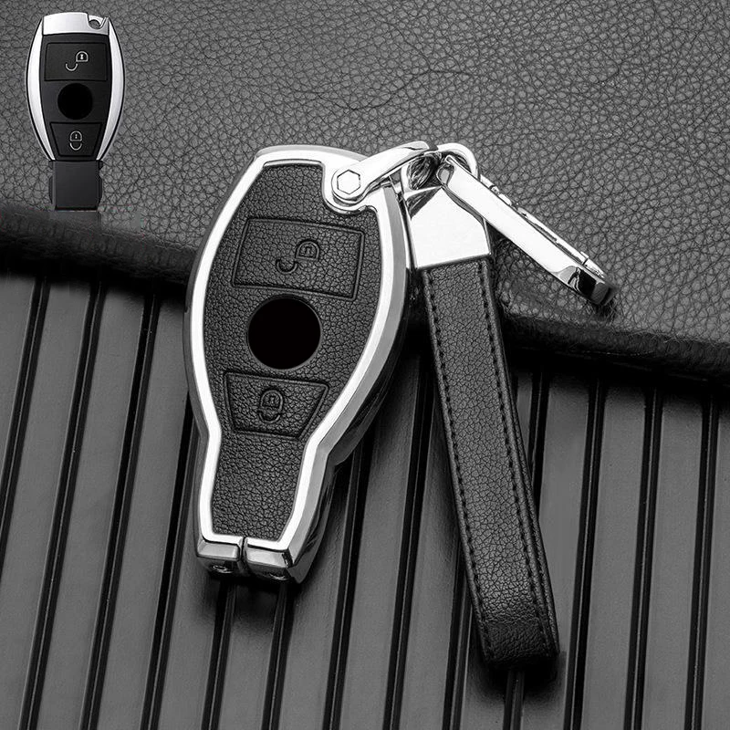 2/3 Buttons For Mercedes Benz A B G R Class GLA GLK W176 W204 W251 W463 Zinc Alloy Car Remote Key Case Cover Shell Accessories