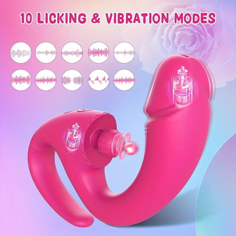 YUKUI G-spot clitoris vibrator Rechargeable silicone dildo sex toy 3 thrust and 10 vibration modes anal plug nipple massager 18+