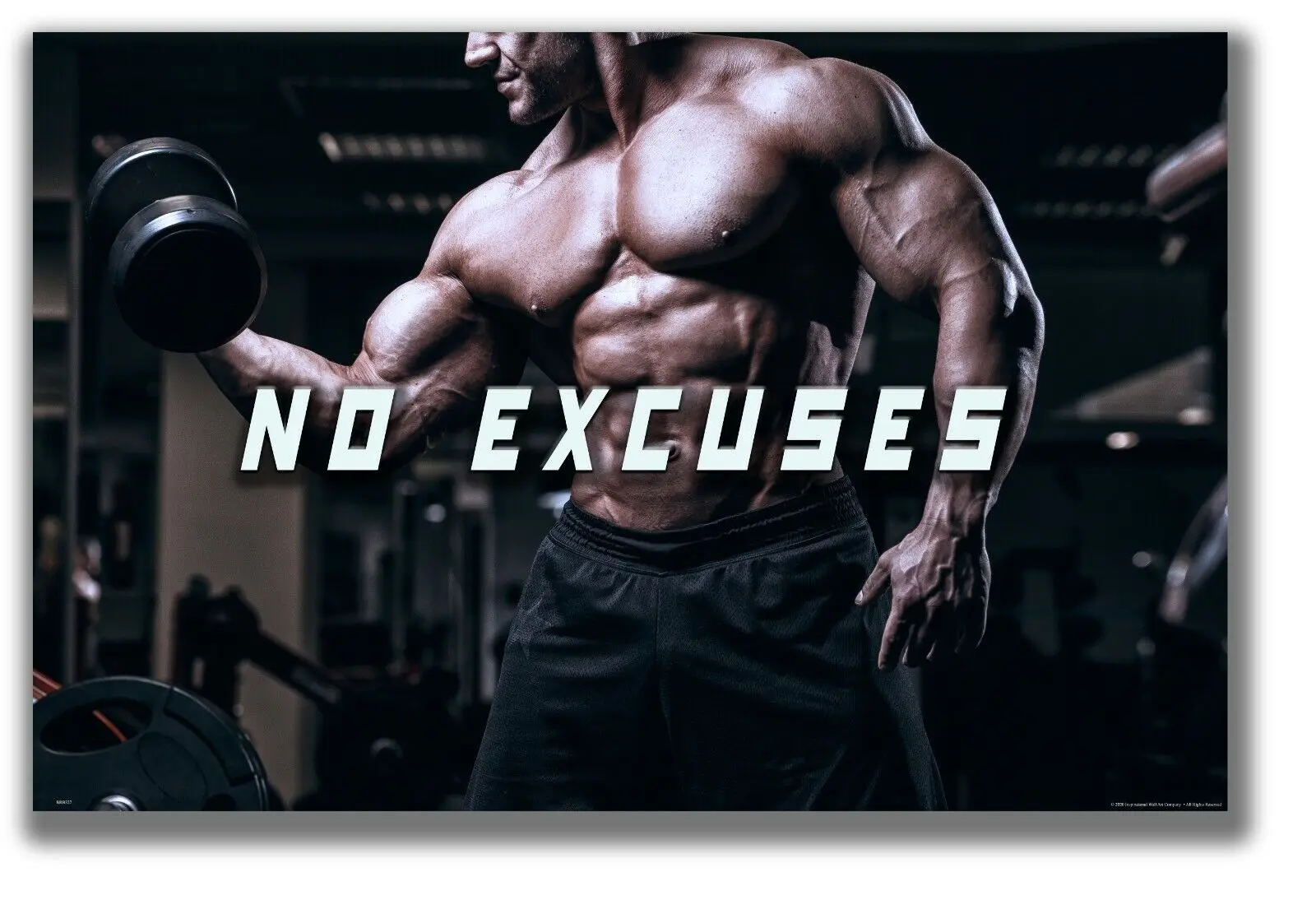 Workout Motivational Weightlifting Home Gym Art Silk Poster Print Gift Home Wall Decor 24x36inch