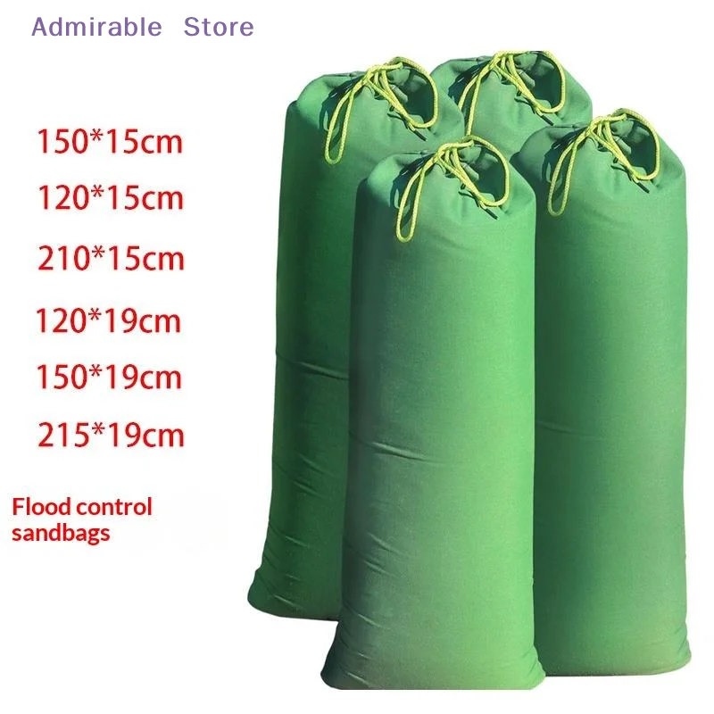 [W]Reusable Canvas Flood Sandbags Heavy Duty 5Pack Water Barriers Anti Flood Defense for Basement Garage Riverbank Protection