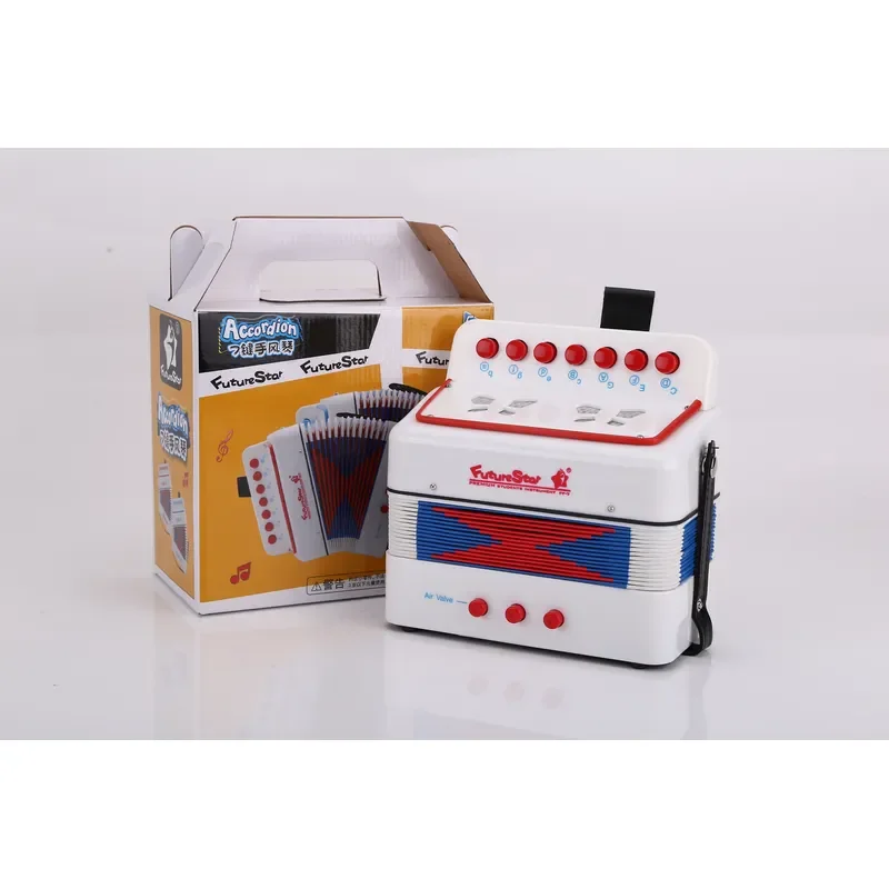 Hot Sale Kids 7 Keys 2 Bass Toys Accordion Instrument Accordion