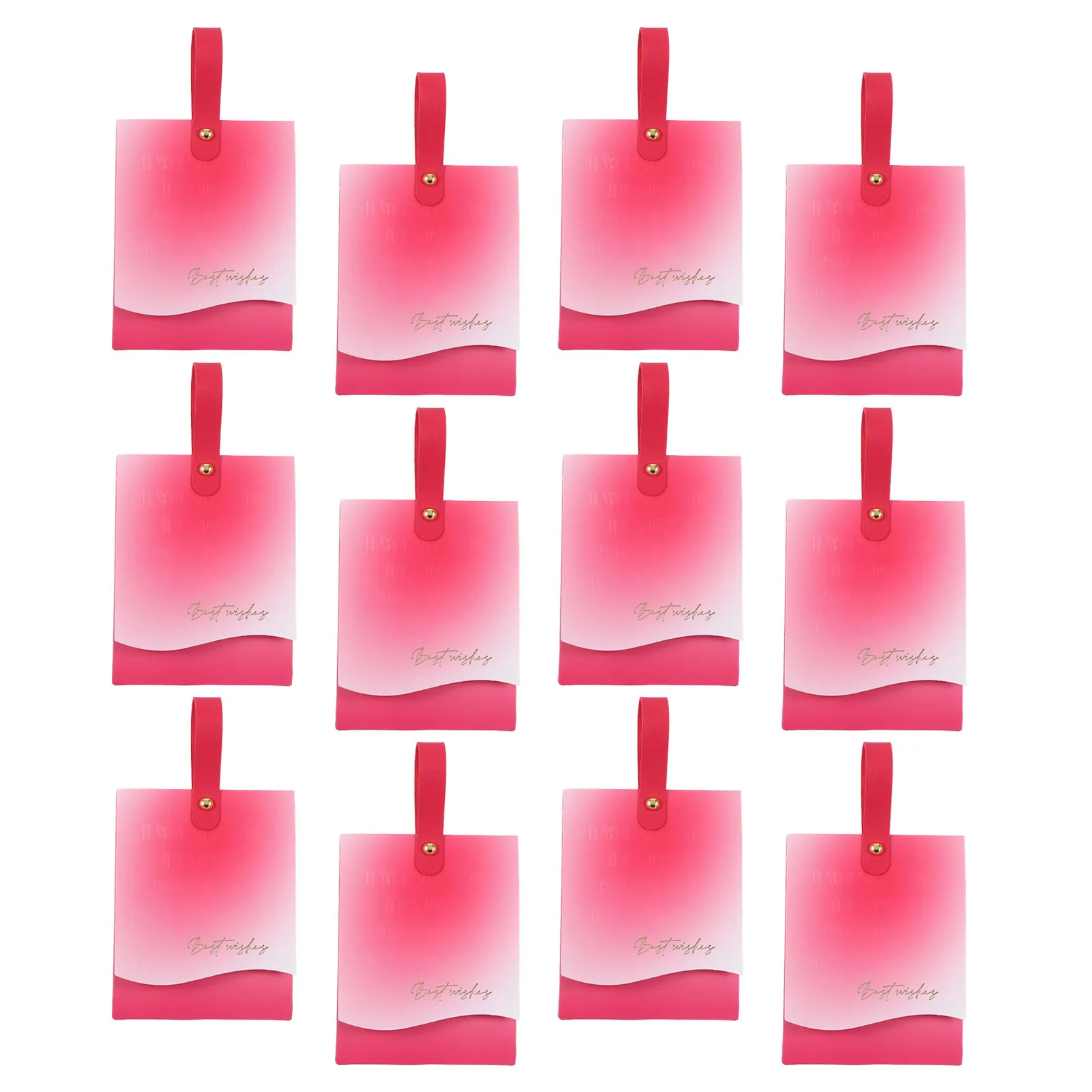 

20 set Wedding Candy Gift Boxes Rosy Gradient Embossed Design Mini Treat Containers For Bridal Shower Birthday Party Favor