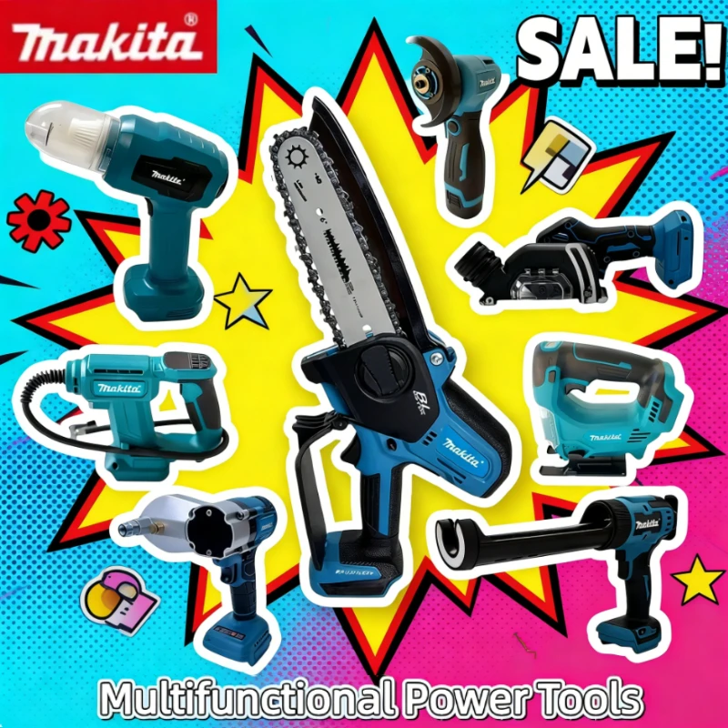 

Аккумуляторные ударные шуруповерты, электрические сабельные пилы и другие электроинструменты Makita различных моделей