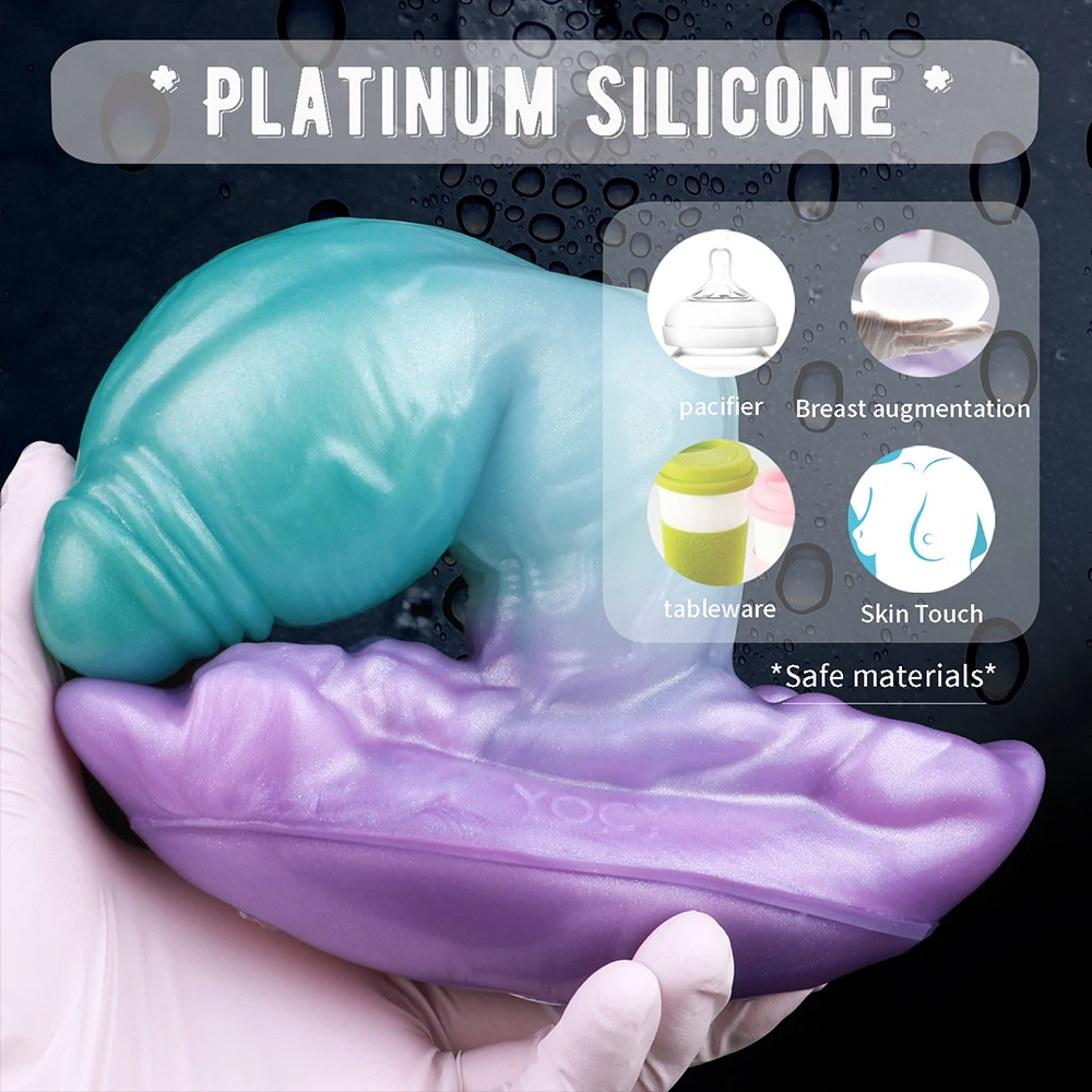 YOCY Vibrierender Riesenknoten-Analplug, kabellose Steuerung, Vibrator, tragbares Massagegerät, Monsterdildo, erotischer Mundknebel, BDSM-Sexspielzeug