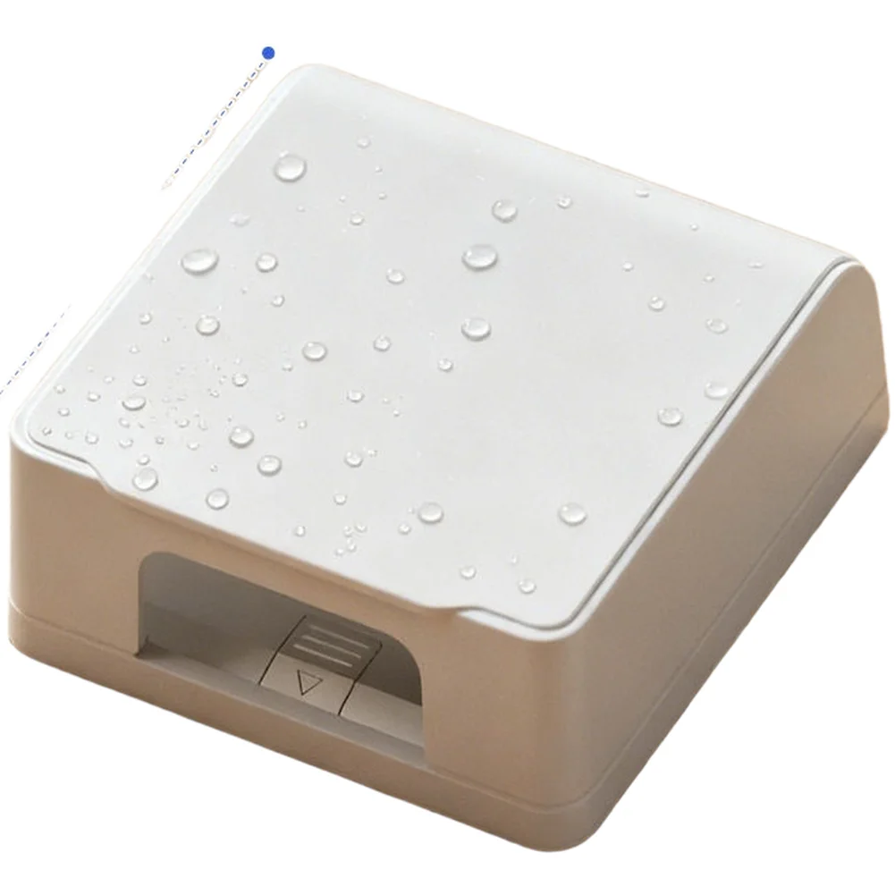 Dustproof and Splashproof For Floor Socket Cover for For Floor Outlets 14.5 x 15.6 x 5 cm Black+Transparent White Transparent