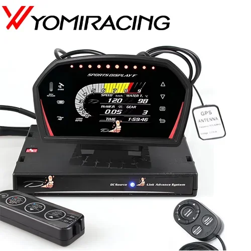 Multi-function Smart Meter OBD2 English Version Auto Sports Display Auto Gauge Boost Volts Oil Pressure LCD Screen