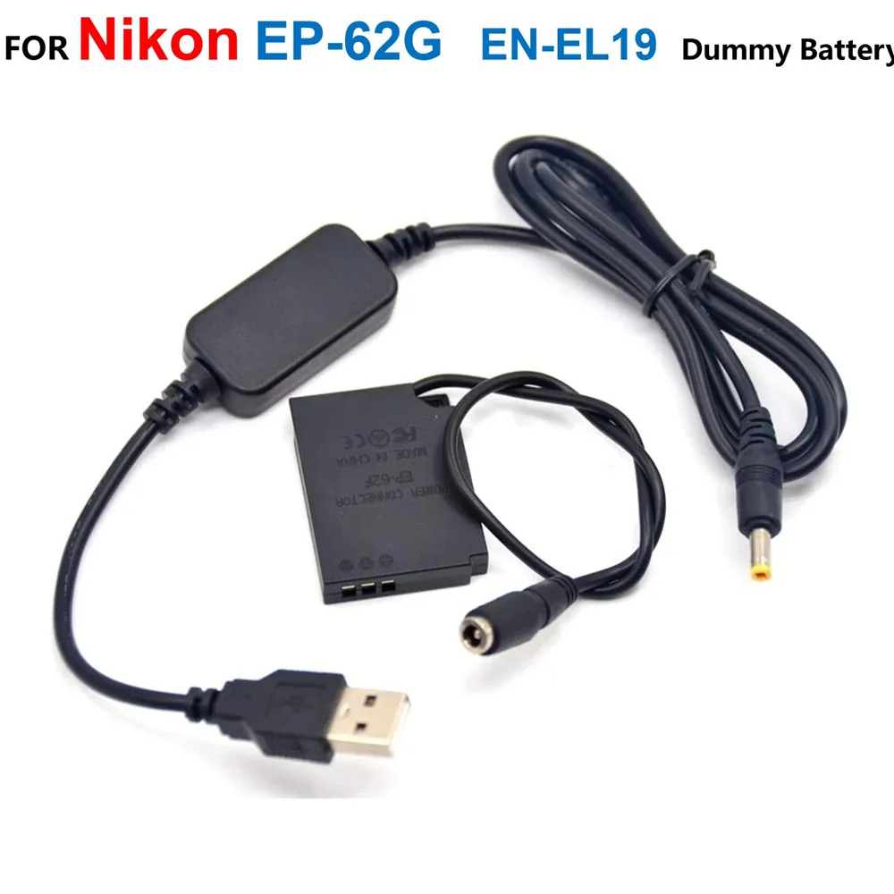 

Поддельные батареи EN - EL19 + EH - 62G кабели USB для Nikon S3500 S3600 S4200 S4400 S5200 S5300 S6600 S6700 S6900