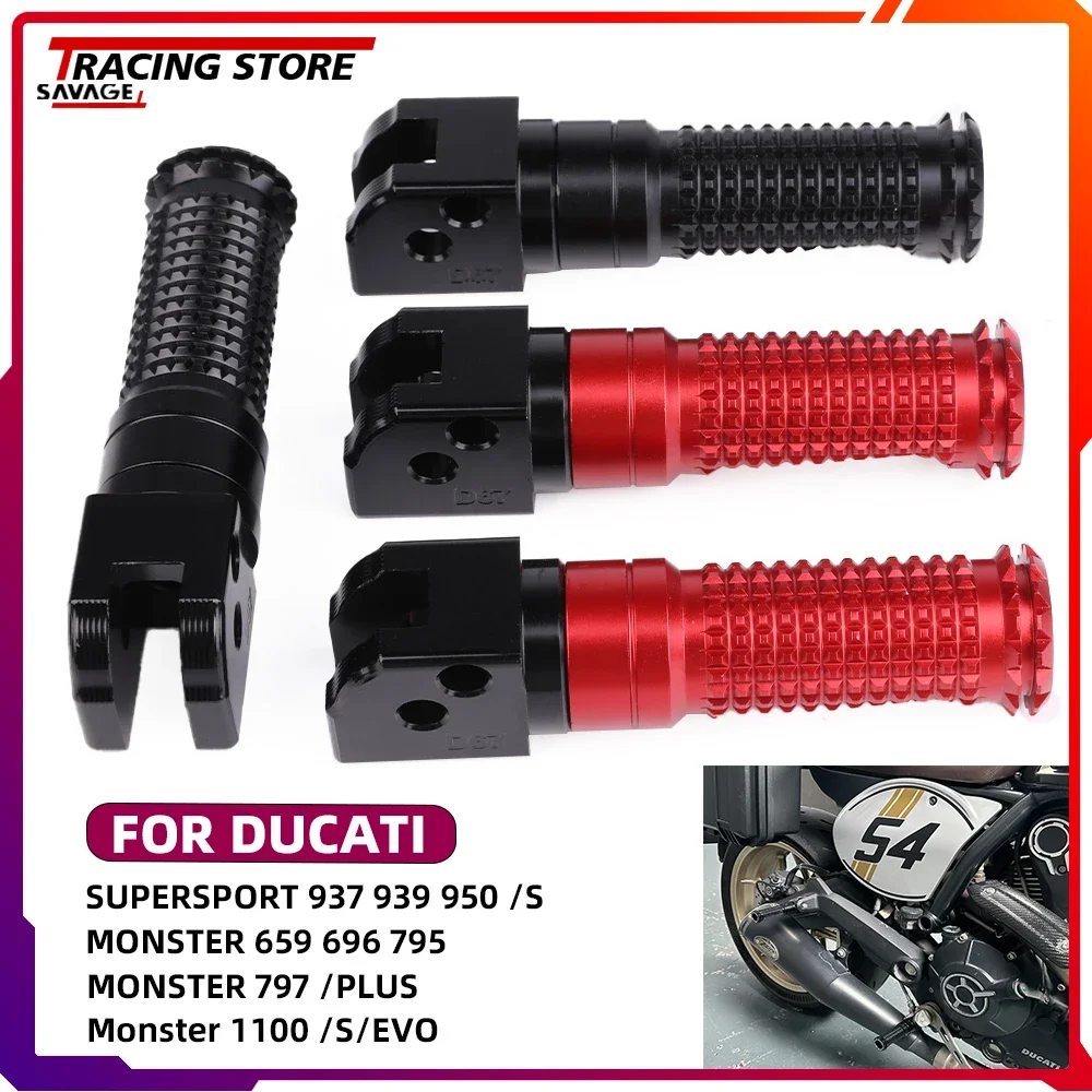 

For Ducati Supersport 937 939 950 /S Monster 659 696 795 797 /Plus 1100 /S/EVO Front Rear Footpeg Pedal Stand Footrest Foot Pegs