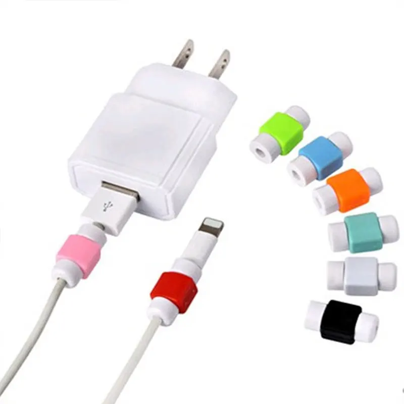 

500Pcs USB Cable Protector Earphone Wire Cord Protection Cover Data Charger line Protective Sleeve For iphone 11 12 XR XS Max