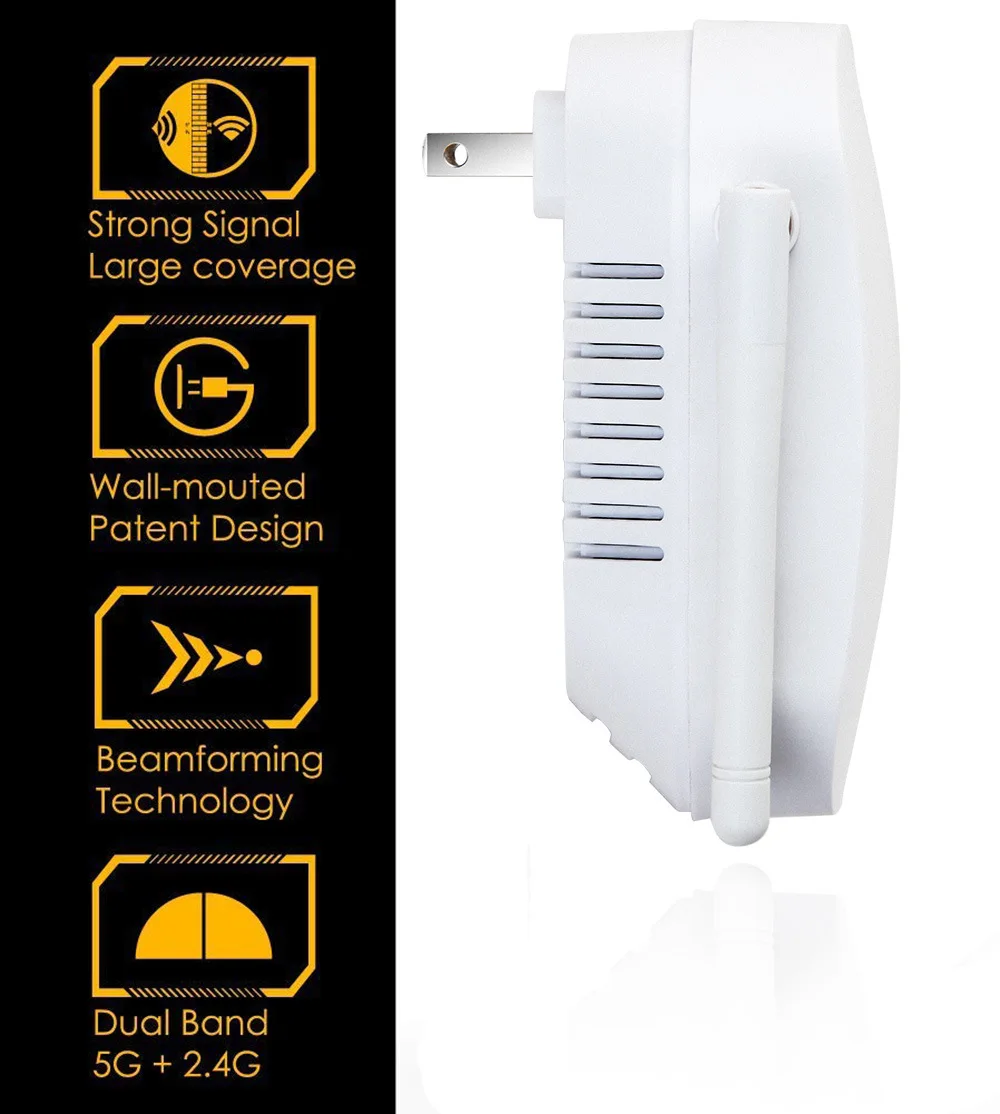

5Ghz Wireless WiFi Repeater 1200Mbps Router Wifi Booster Wifi Long Range Extender 5G Wi-Fi Signal Amplifier Repetidor