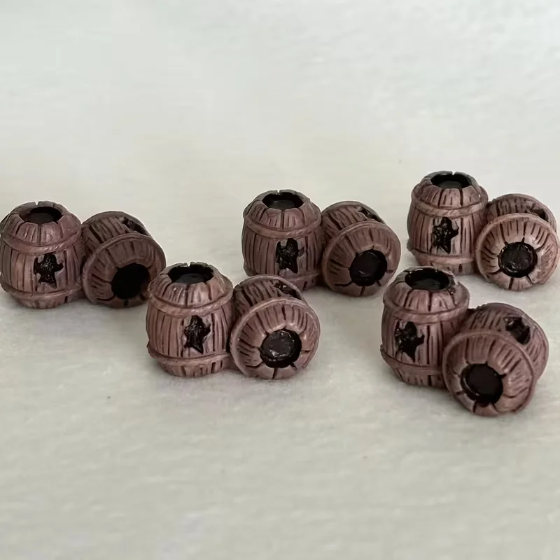 5/10pcs Miniatures Mini Resin Bucket Figurines, Cute DIY Crafts, and Home Desktop Ornaments, Micro Landscape Decorations