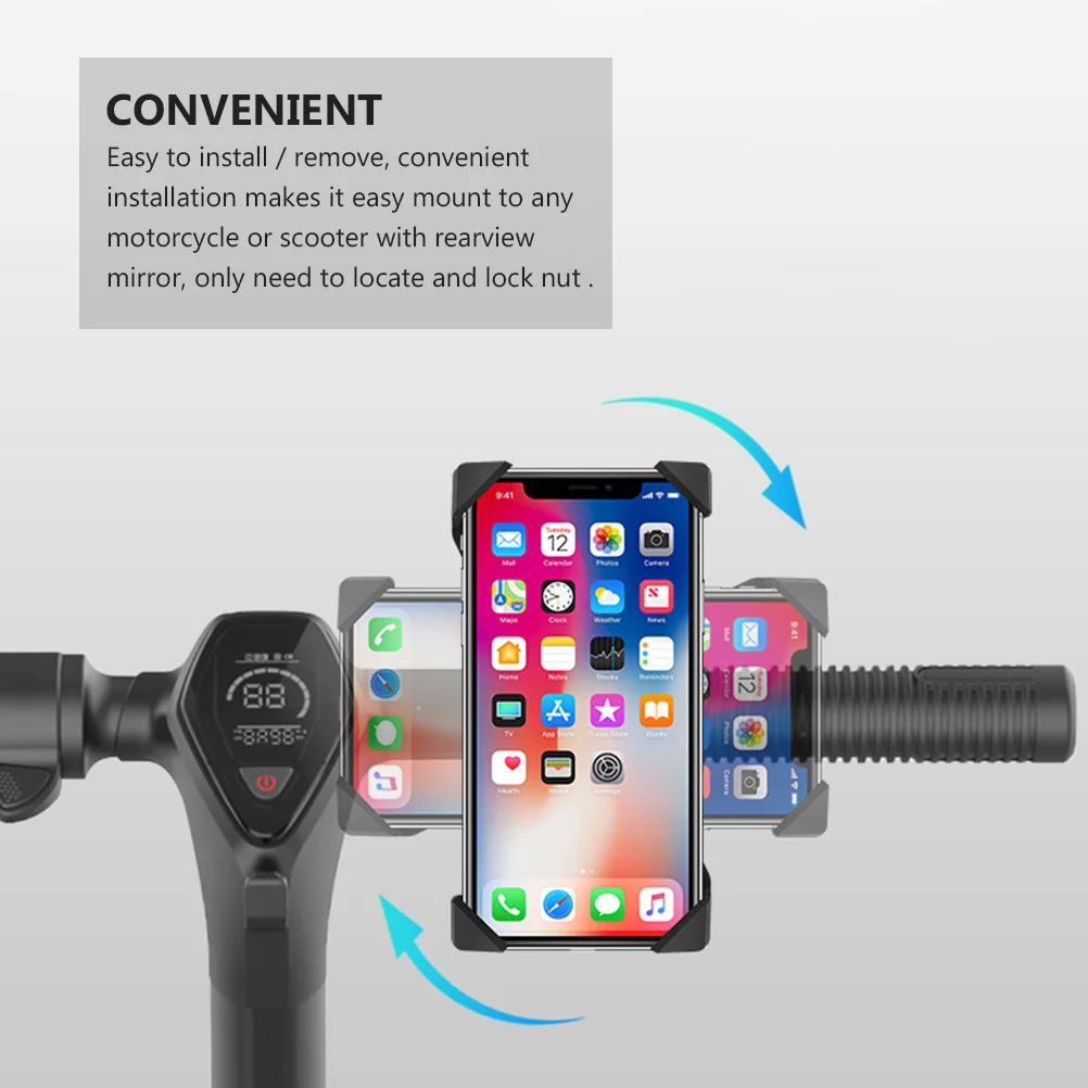 

Universal Phone Holder Mobile Cell Mount for Bike Adjustable Motorbike Handlebars