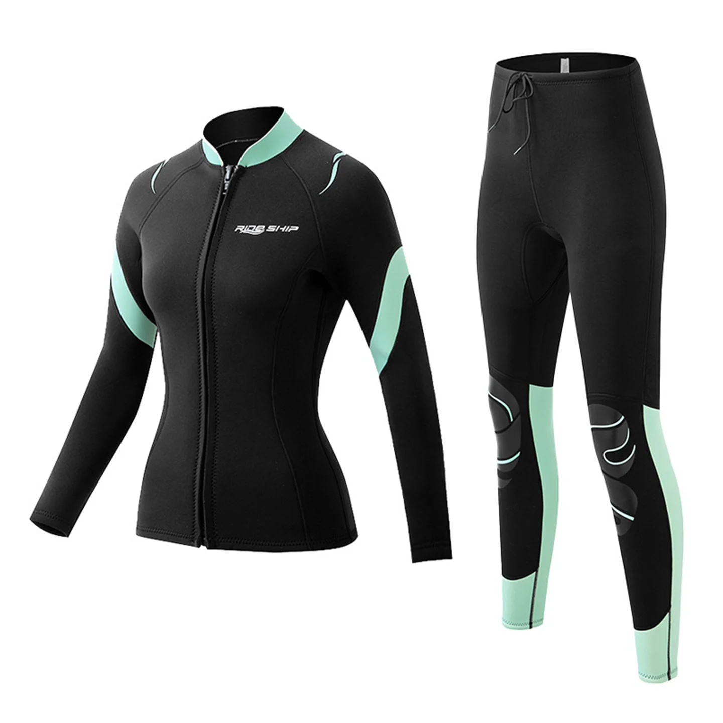 3MM Neoprene Slimming Wetsuit Women's Diving Top And Pants Separate Snorkeling Surfing Winter Thermal Swimsuit Women