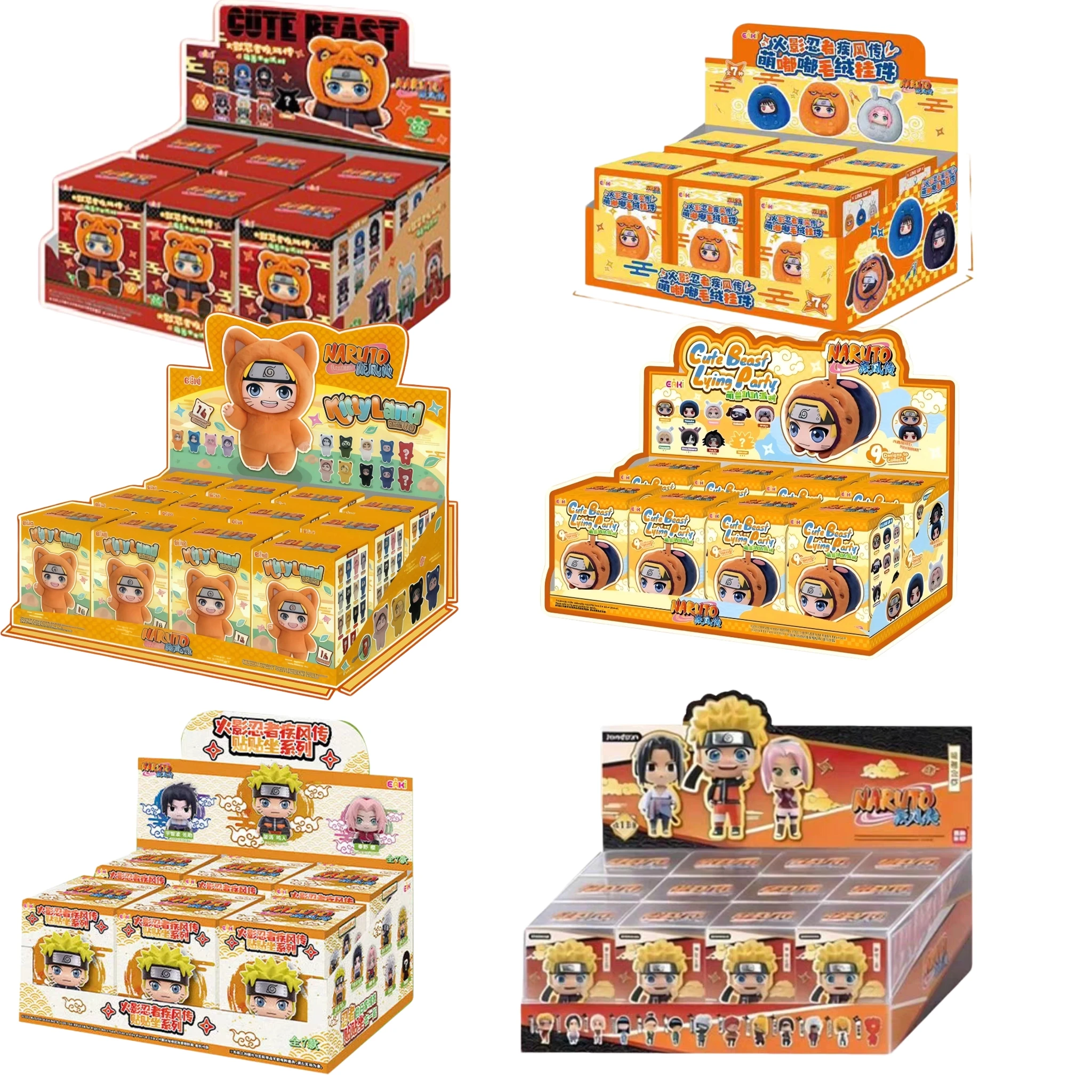 Original EAKI Vollserie Naruto Actionfigur Blindbox Anime-Klassiker-Charaktermodelle, Zubehörspielzeug und Geschenke