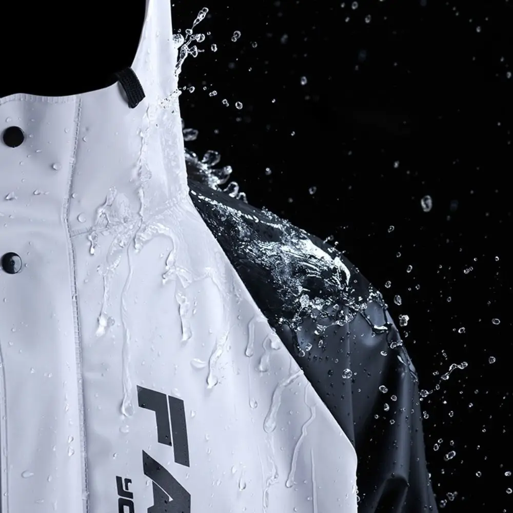 비옷 바지 세트 두꺼운 우비 바지 세트 패션 스타일리시 분리형 우비 유니섹스 스타일 방수 세트 여성용