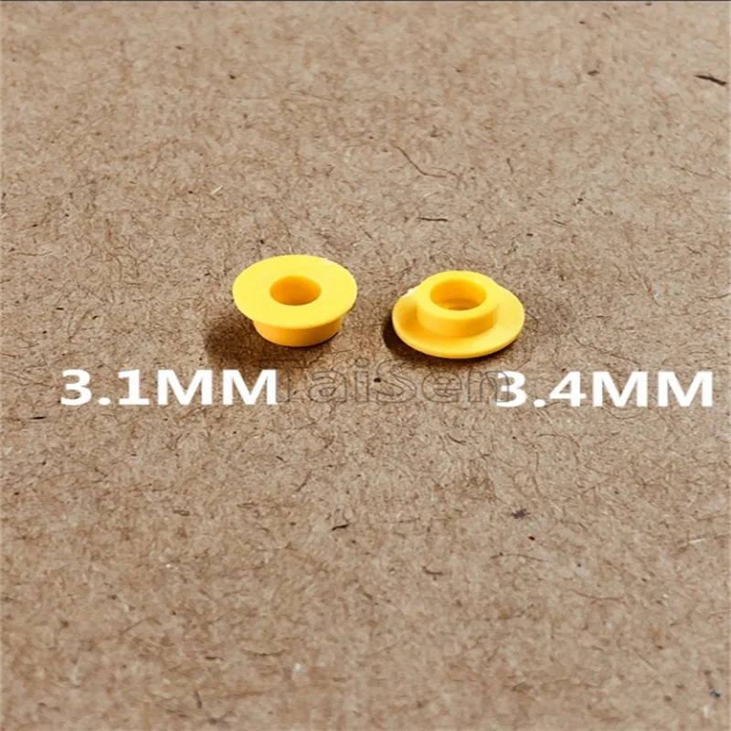 20 قطعة أغطية مفاتيح A101/A29 القطر الداخلي 3.1/3.4 مللي متر ارتفاع 4.5 مللي متر متوافق مع مفاتيح اللمس المستديرة الرأس 6 × 6 مللي متر