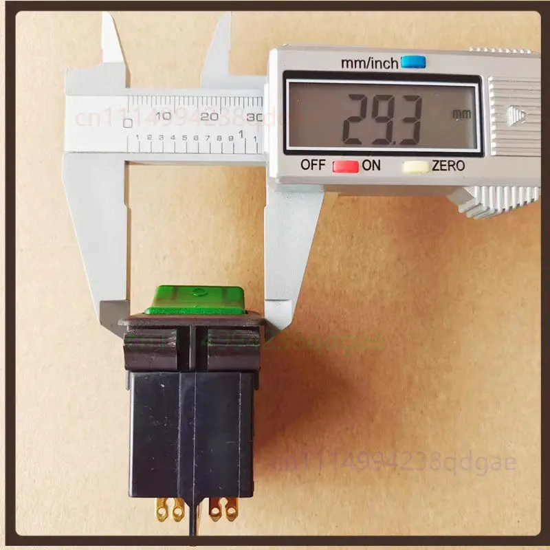 1PCS For E-T-A Germany 3130-F120-P7TI-WI9QB7 Illuminated Rocker Switch 4Pin 2Position 16A 240V Power Switch 28*12*32mm 12g