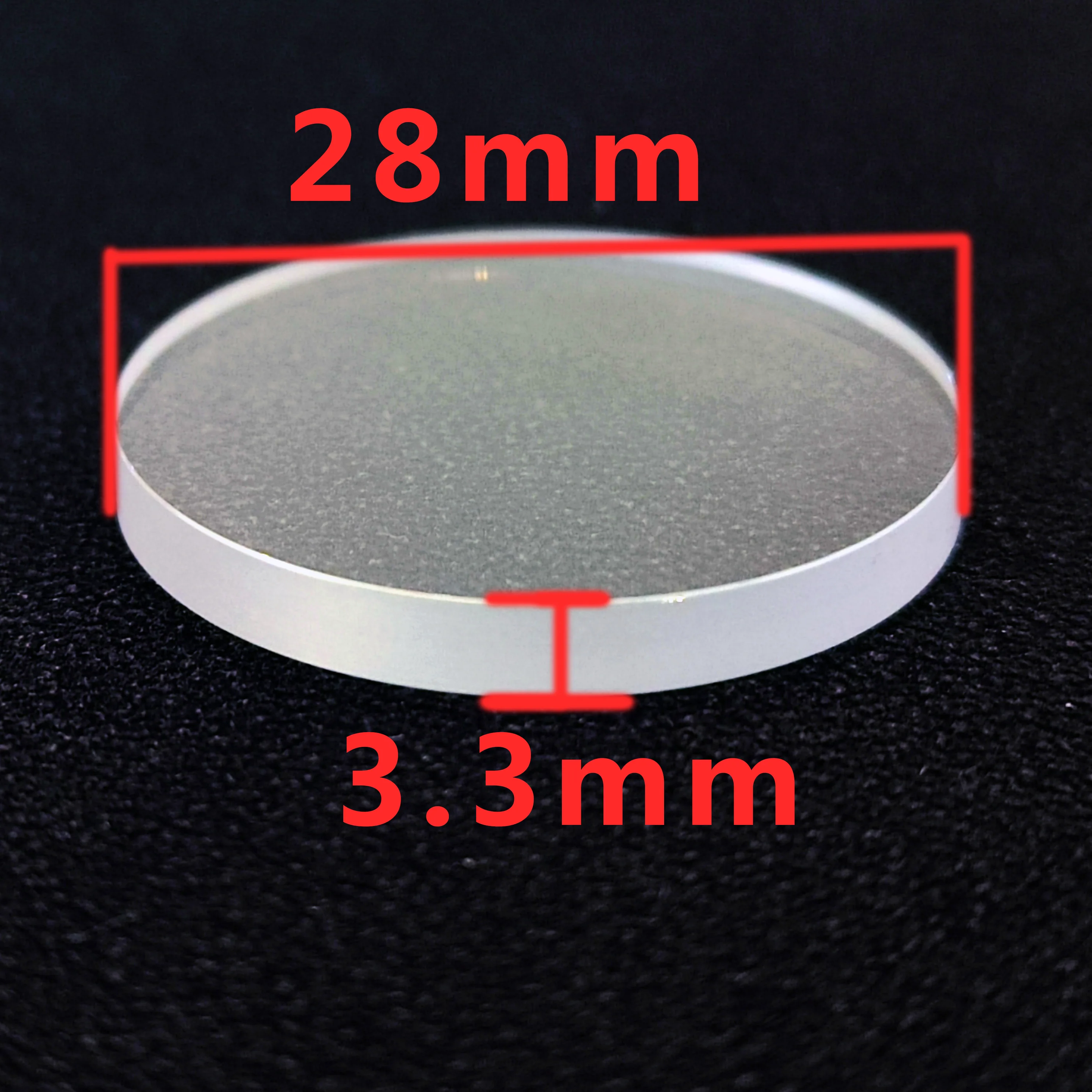 28mm*3.3 Flat Sapphire Crystal For SKX013 SKX015 Blue/Red/Clear AR Coating Watch Glass Replacement Mod Part