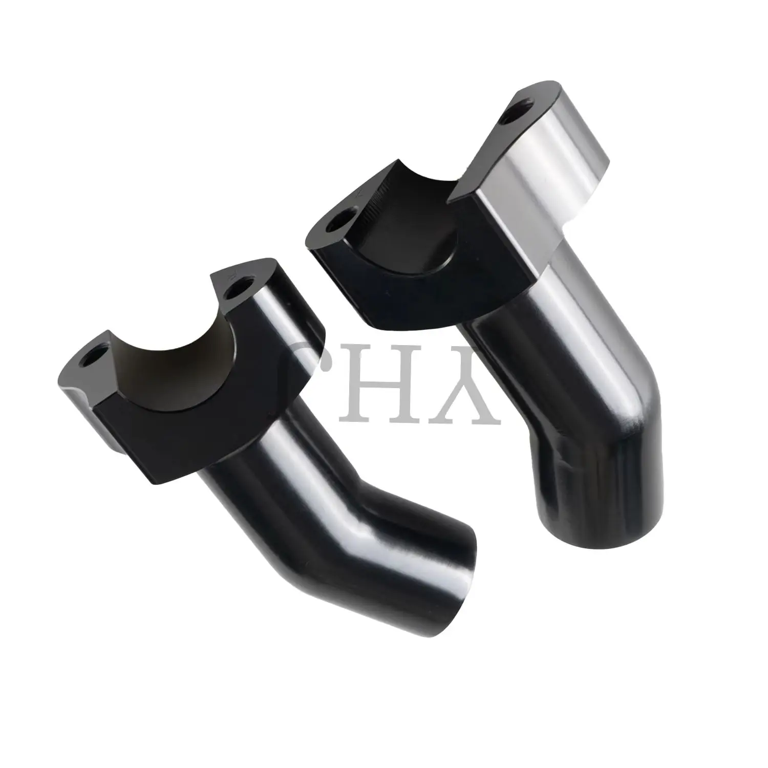 

Black/Chrome Aluminum 3.5" Pullback Handlebar Risers For Harley Motorcycle Dyna Street Bob Wide Glide Softail Sportster 883 1200