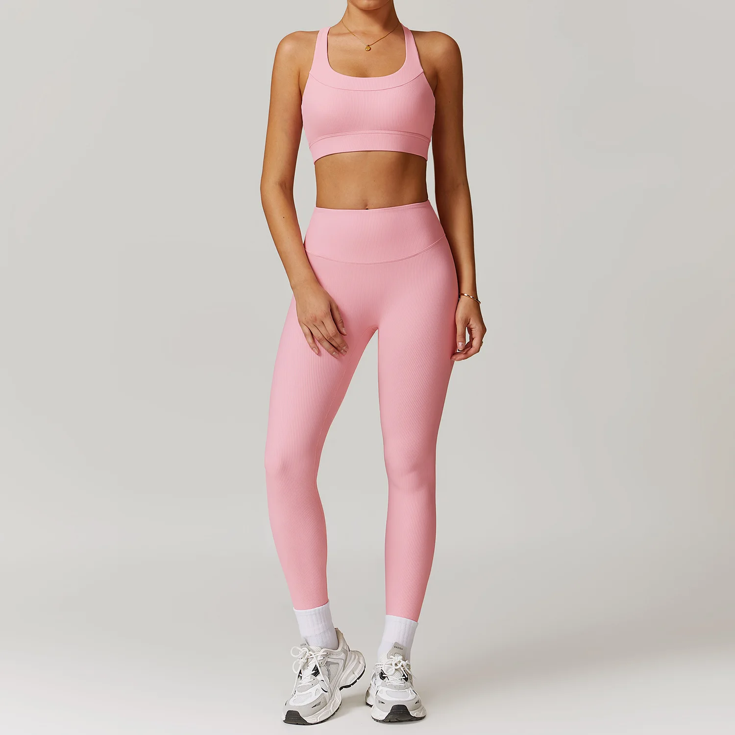 Women Tracksuit Fitness Suit Yoga Sets Sportswear Workout Clothes Sports Bra+High Waist Leggings Gym Clothing Zipper Sports Suit image 6