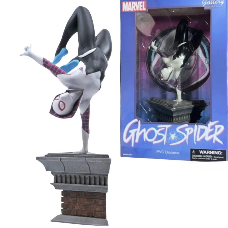 In Stock Dst Marvel Art Museum Series 8-Inch Spider Gwen Inverted Gwen Single Hand Inverted Handmade Statue Toys