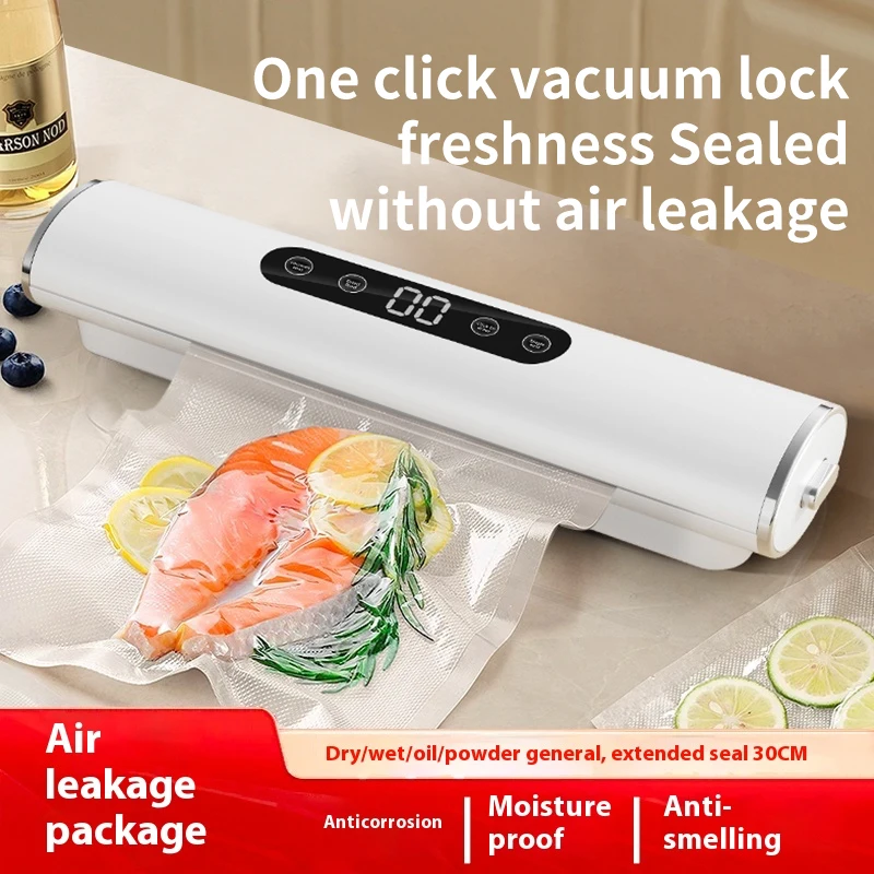 Professional Vacuum Sealer for Food Vacuumor for Products Kitchen Sealing Machine Cuisine Packaging Plastic Bag Sealant