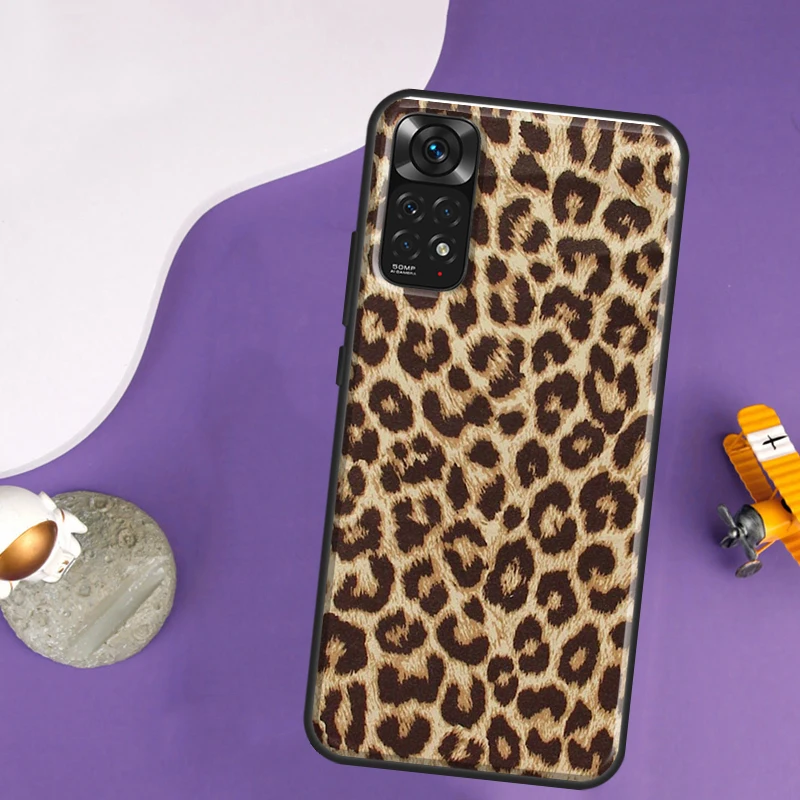 Tiger leopard print panther Case For Xiaomi Redmi Note 12 11 10 8 9 Pro 9S 10S 11S 12S Redmi 12C 10C 9C 10A Back Cover