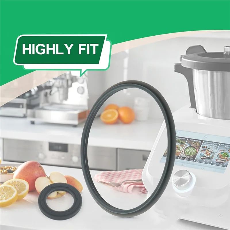 A86I-Set Pengganti Gasket Segel Cincin Pelindung untuk Aksesori Mixer Monsieur Cuisine Plus SKMK 1200 C3/D4/E5