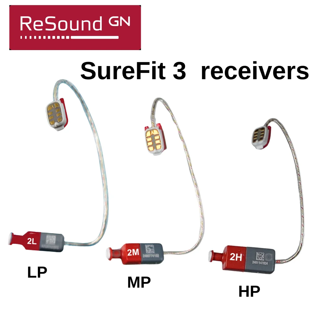 ReSound SureFit 3 Receiver for Omnia Nexia ONE Hearing Aid RIC Ear Speaker Wire 0 1 2 3 4 LP MP HP