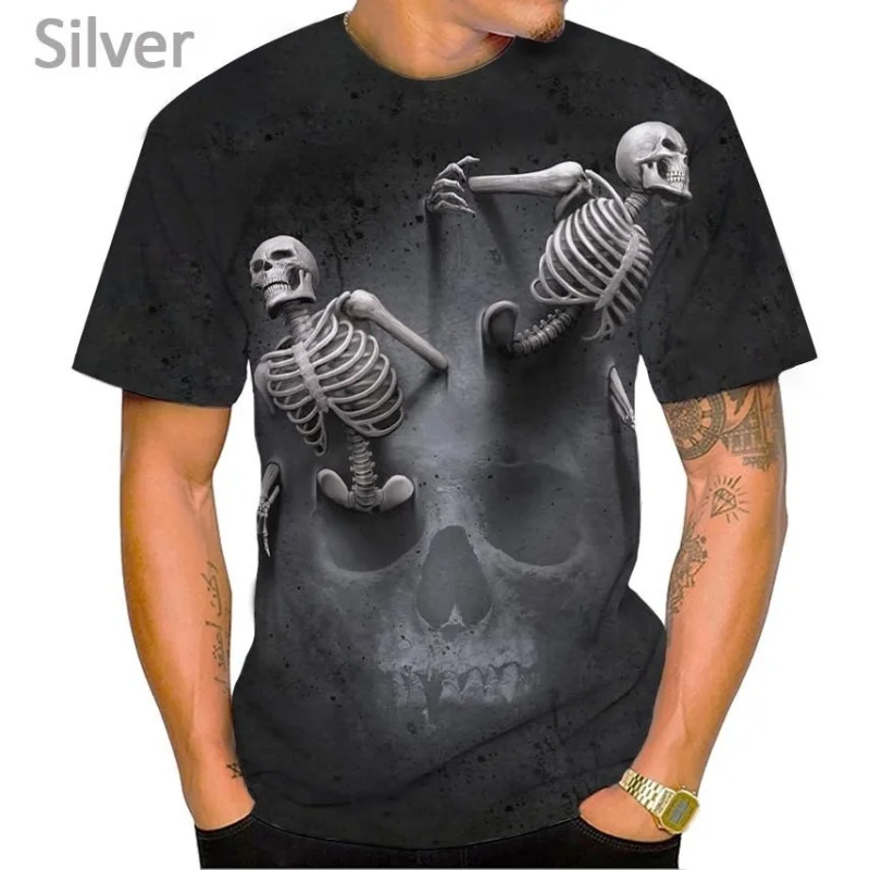 

Personality 3D Print T Shirt Fashion Punk TShirt Men and Women Casual Short Gothic Casual Tee Shirt