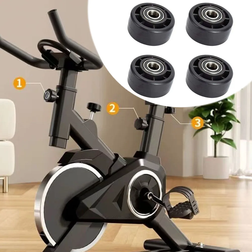 

4 Pack Nylon Pulley Wheels 74 Mm OD 14 Mm ID For Treadmill Rollers And Fitness Cable Machines, Low Noise Replacement Parts