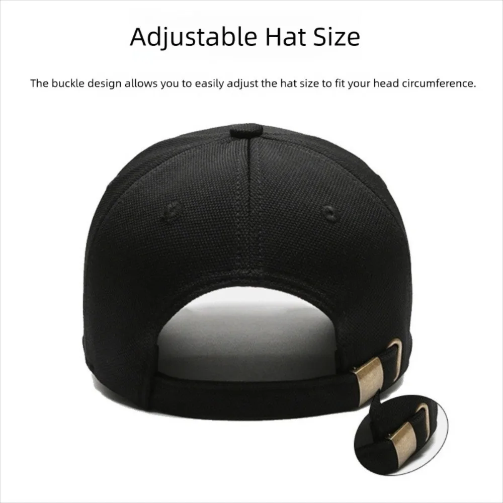 

Casual Simple Design Pineapple Cloth Cap Adjustable UV Protection Sunshade Hat Breathable Large Head Cover Unisex