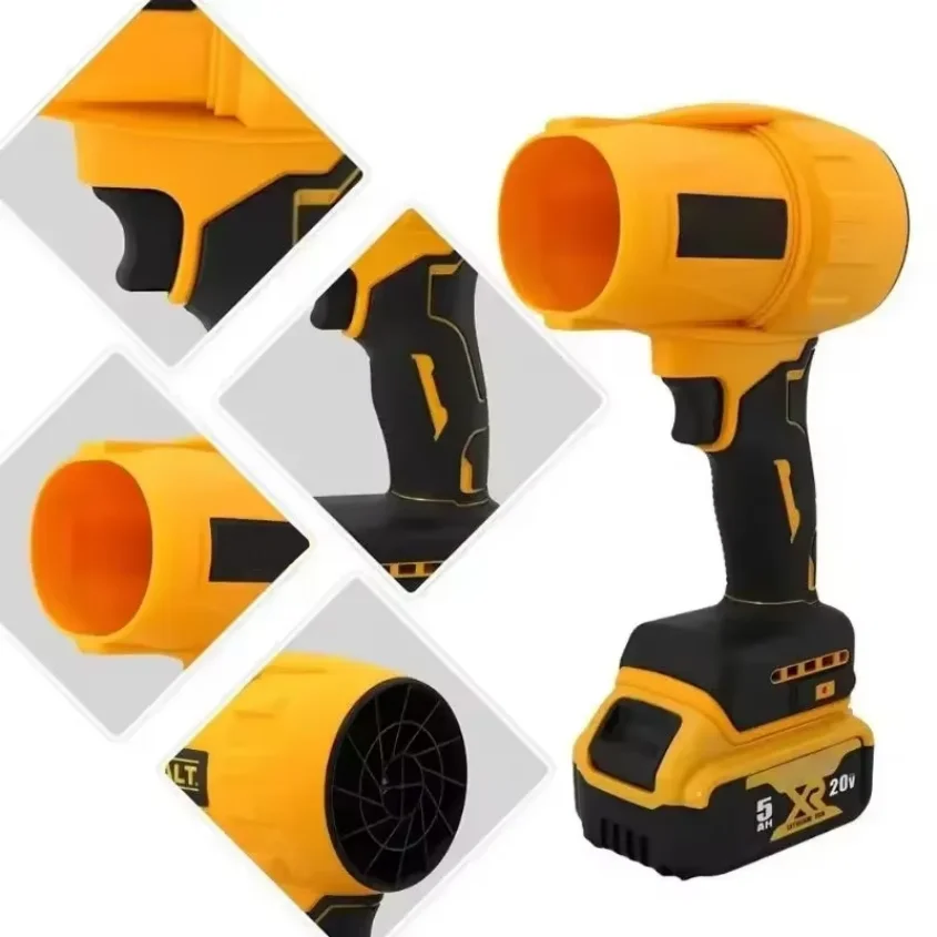 Electric Brushless Cordless Air Blower Turbo Jet Fan Handheld Dust Removal Tool Compatible with 20v Battery Blowing Tool