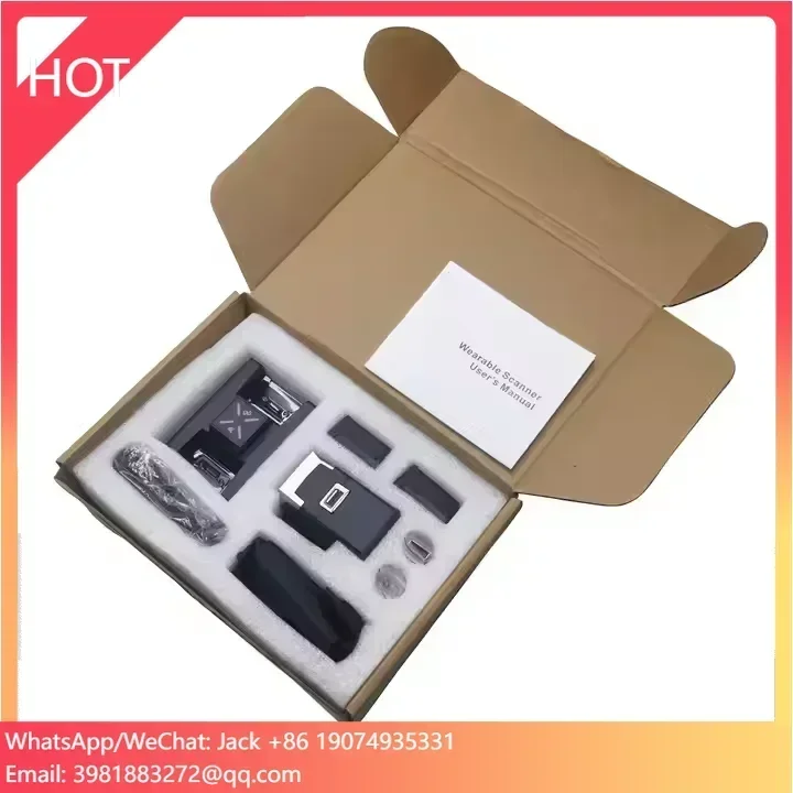 Mini Ring Scanner for More Productivity Reads 1d and 2d Barcodes Extremely Fast Printers & Scanners Barcode Scanner
