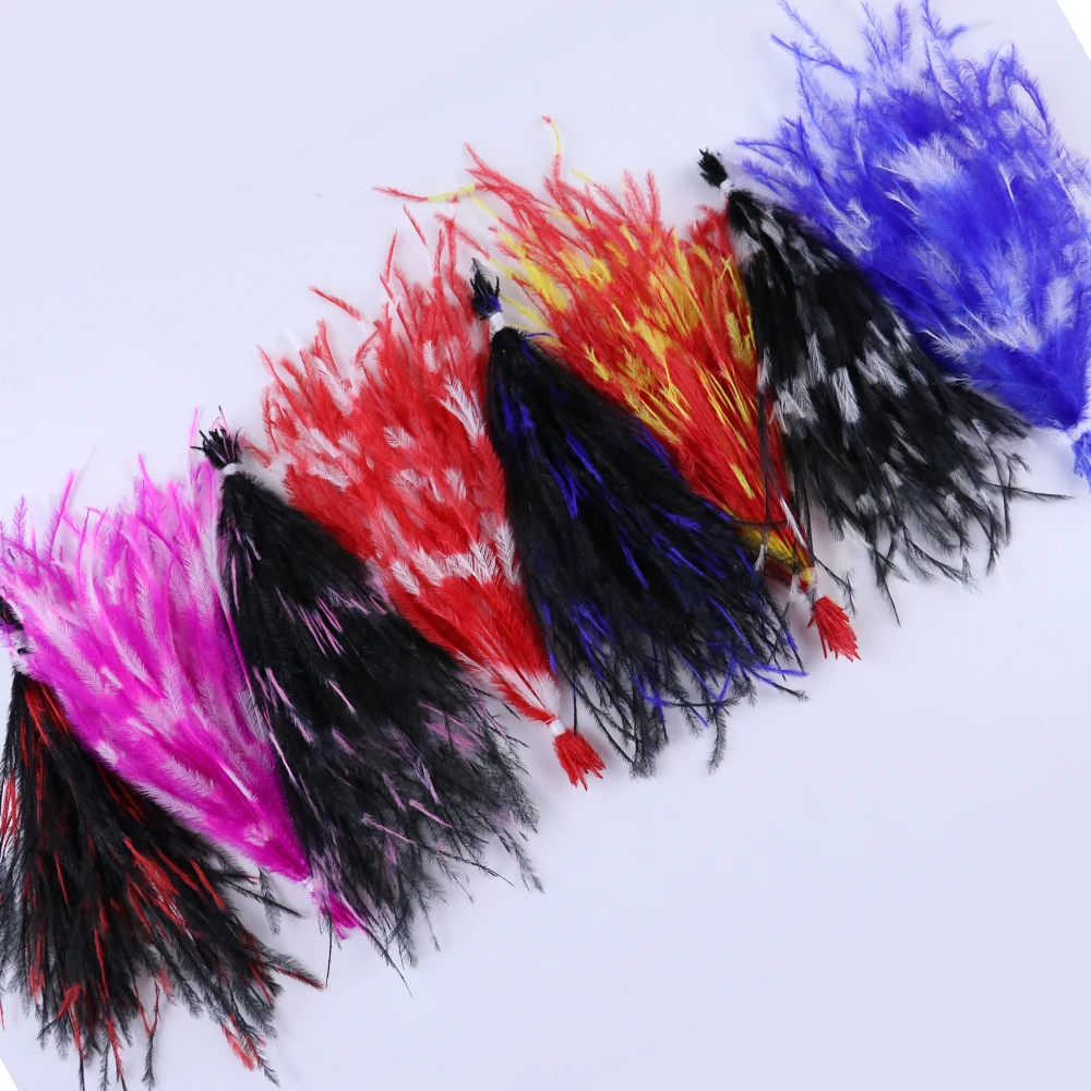 100Pcs Chroma Natural Ostrich Feather DIY Jewelry Earring Decorative Accessory Fluffy Plumes for Wedding Party Wholesale Feather