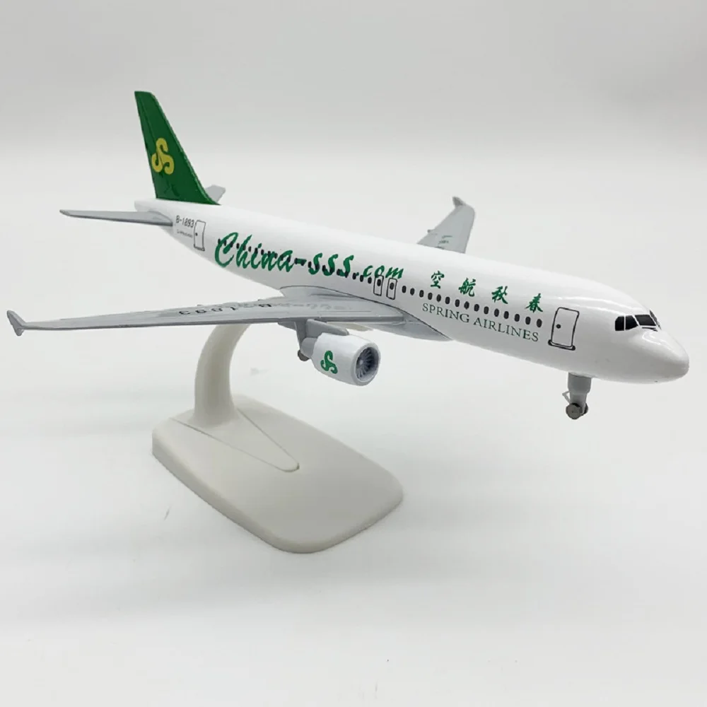 A320 20 CM 1:400 Metall Flugzeug Modell Spielzeug 320 Frühling Airways Replik Legierung Material Mit Fahrwerk Kinder Geburtstag geschenk