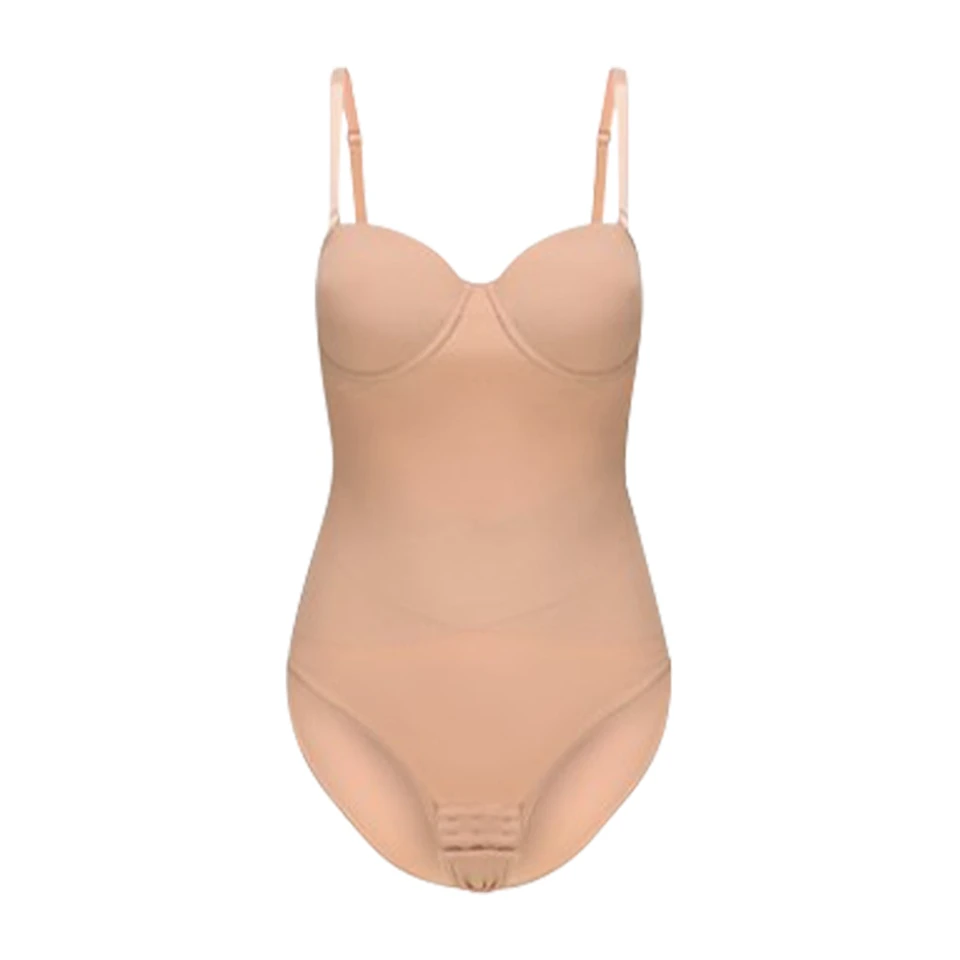Becirzet Bodysuit Shapewear für Damen, Bauchkontrolle, Schlankheits- und Po-Former, abnehmbarer Schultergurt, Damenunterwäsche – Detail 15