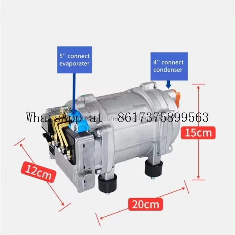 Hot Sales Aircon 12 Volt Parking Cooler 12V 24V Car Conditioning Parts AC DC  Compressor