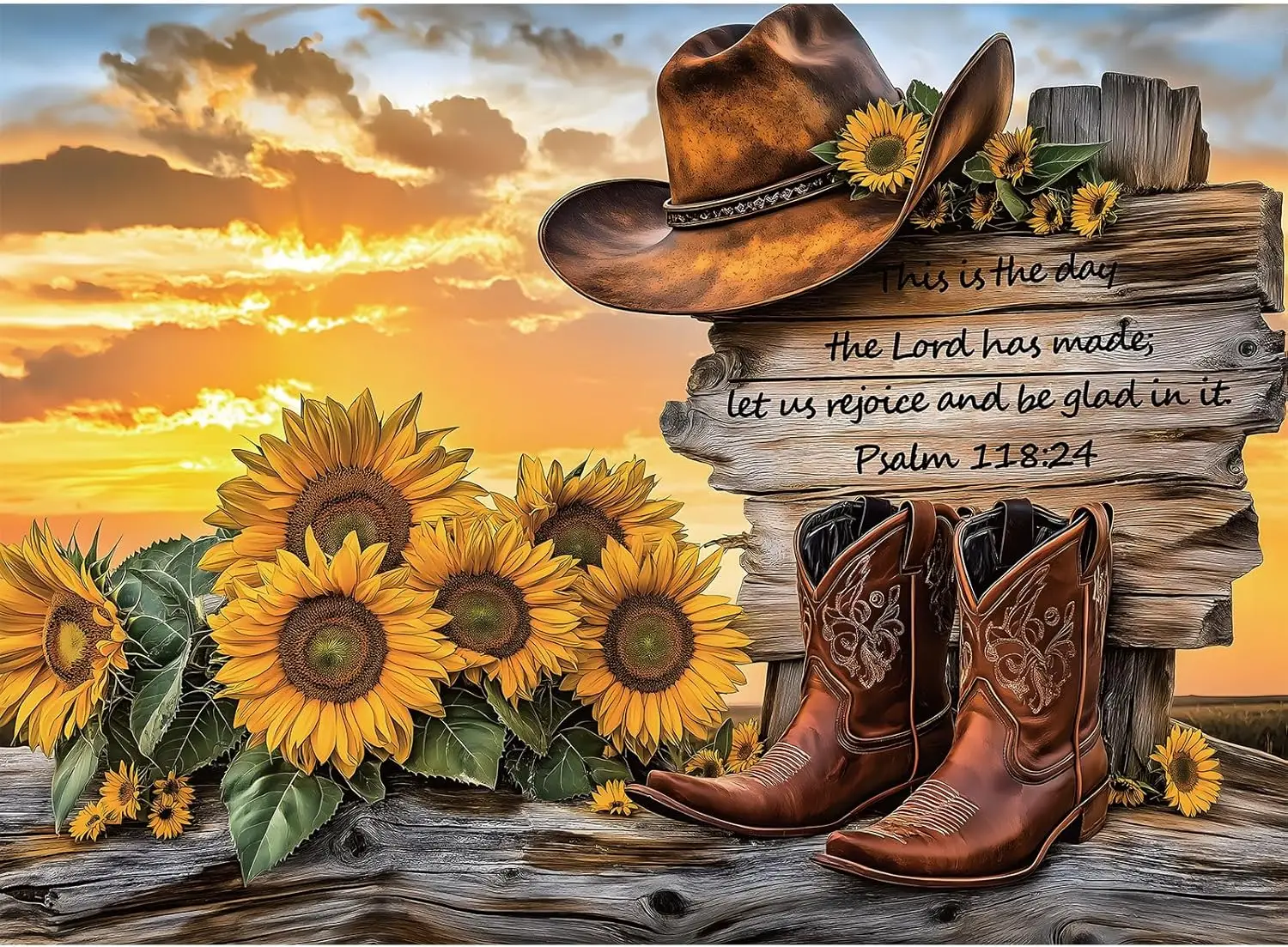 

Various-sized Wooden Jigsaw Puzzles Sunset Psalm of the West , Home Decor Birthday Party Gift Toy for Men Women Elders Seniors