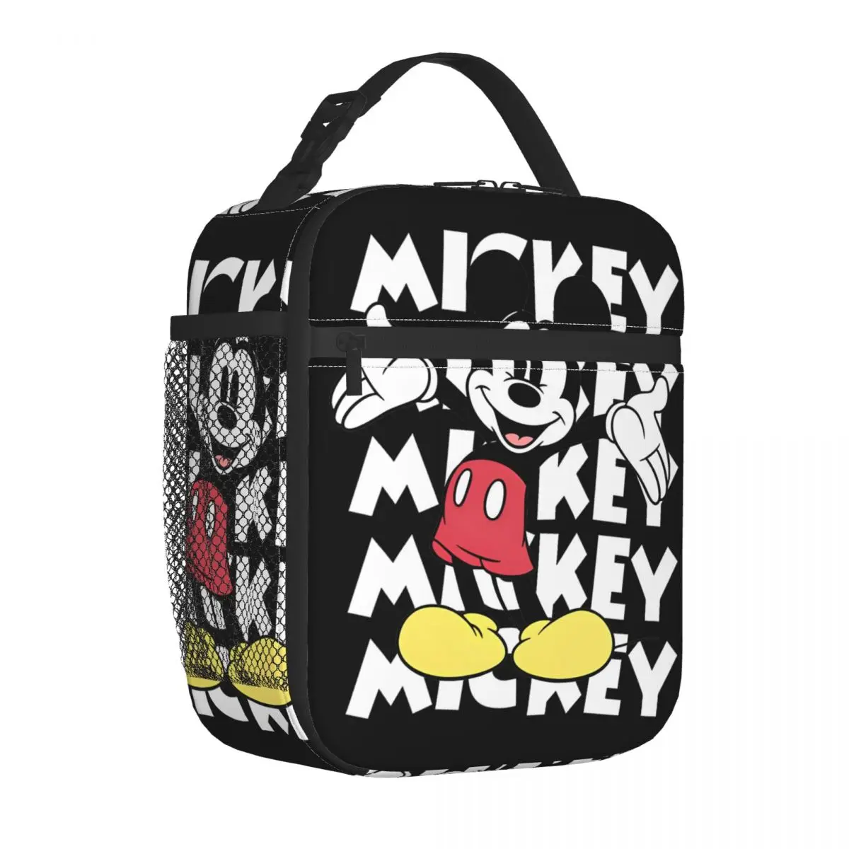 Public Domain Mickey Mouse Cartoon Insulated Lunch Bag Cooler Lunch Container High Tote Lunch Box Bento Pouch Beach Outdoor