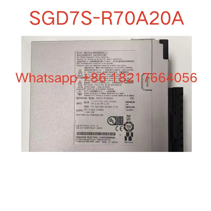 Used  SGD7S-R70A20A  Servo Drive  in  good  working  condition  fast  shipping