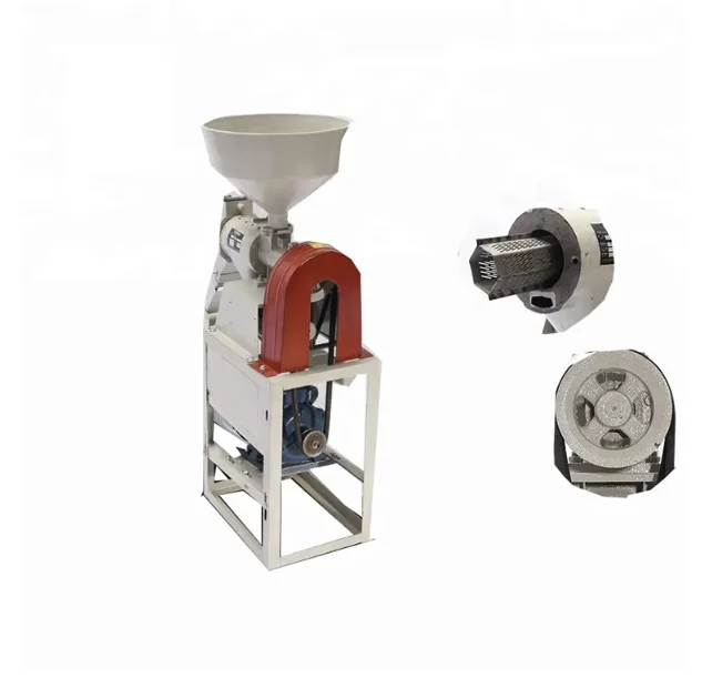 2024 Most Popular Mini Rice Mill Machine Grinding Shelling Whitening Husking