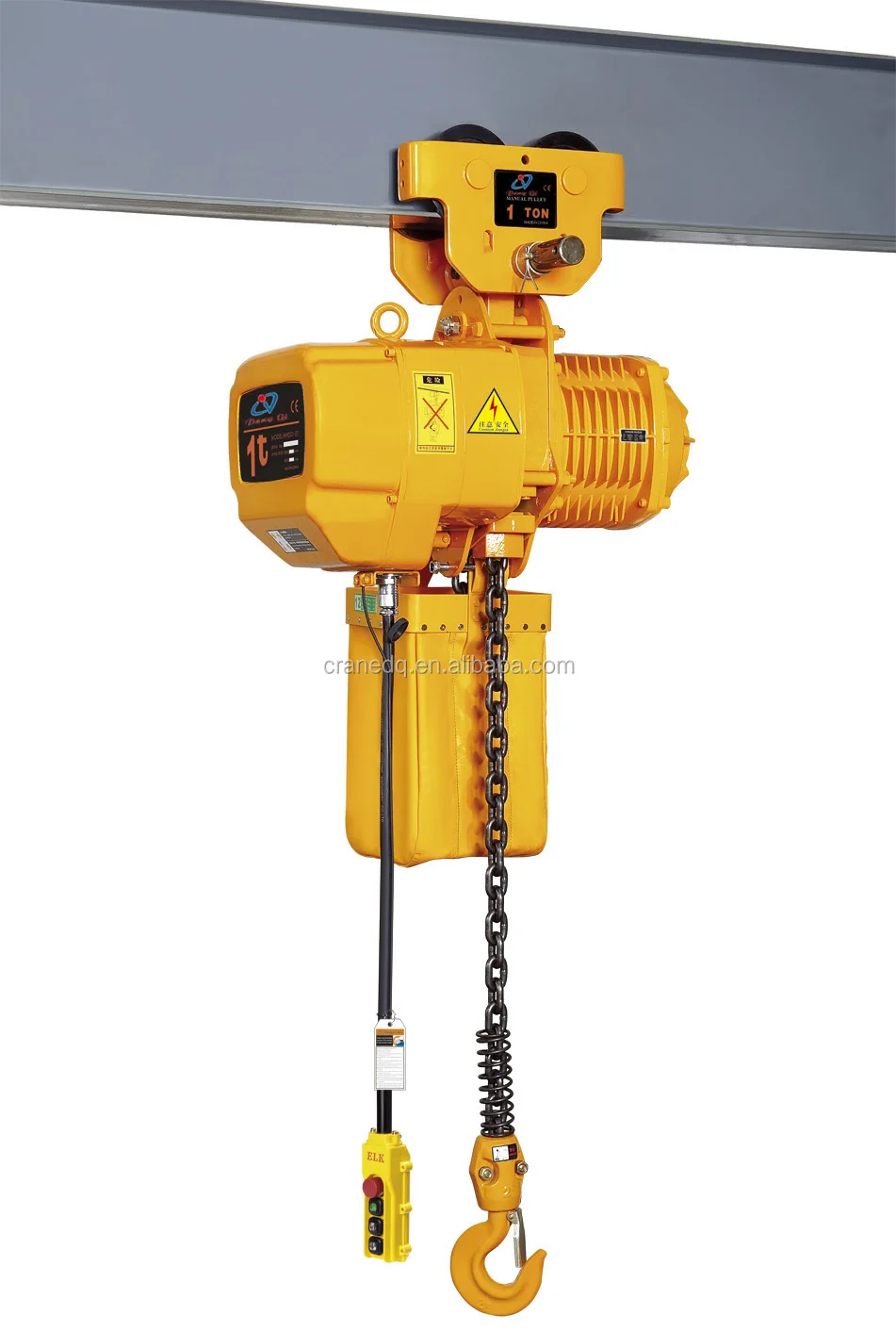 New Electric Chain Hoist Sprocket Set WBH Load 1 Ton Remote Controlled or Suspended Use Electric Chain Hoist Lift Chain