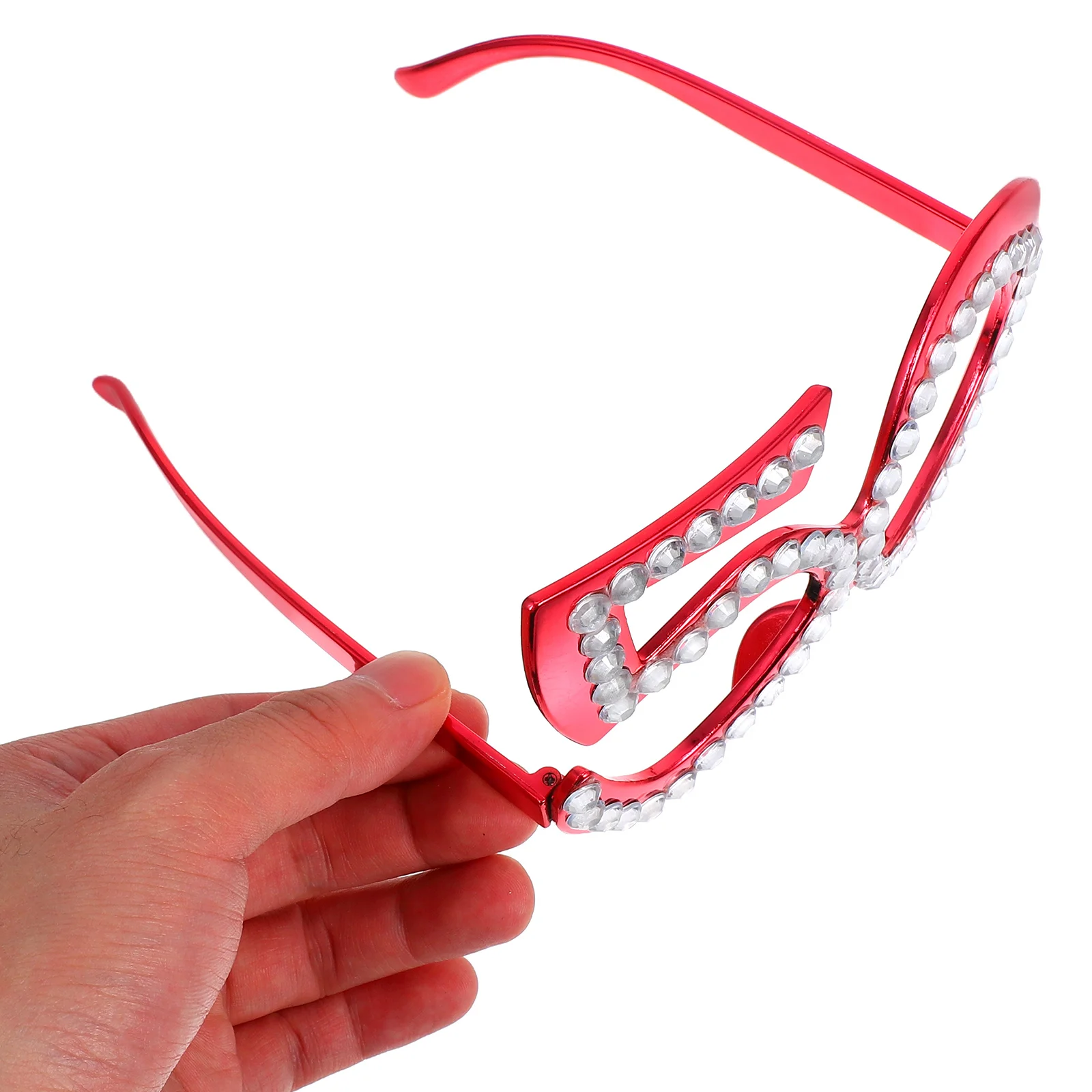 Party Props Birthday Glasses Eyeglasses Photo 50th Novelty Eyewear for Flash Miss