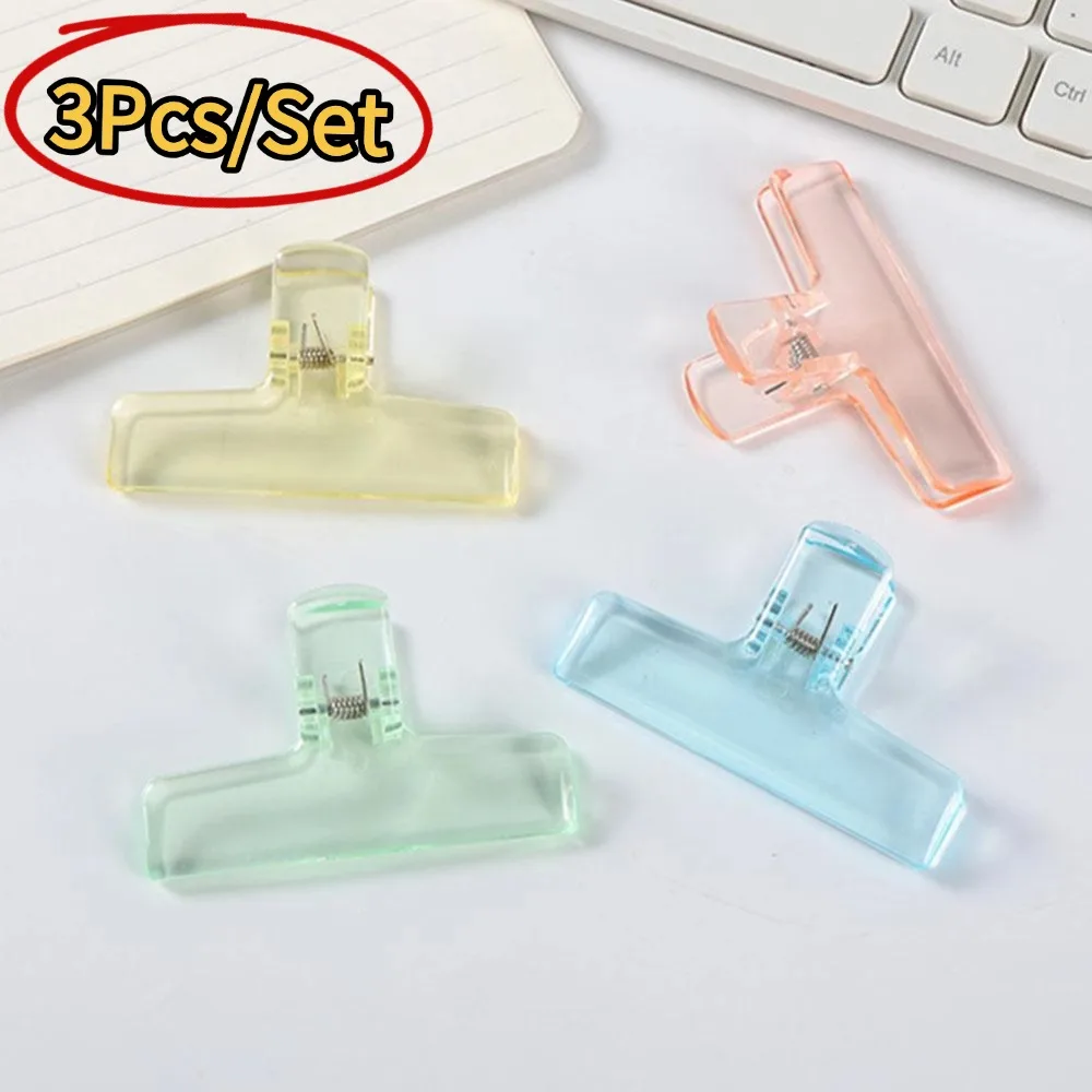 Paper Clips Plain Paper Clip Office Organizer Clip Strong Holding Power Transparent Candy Colors Suitable for Office School Home