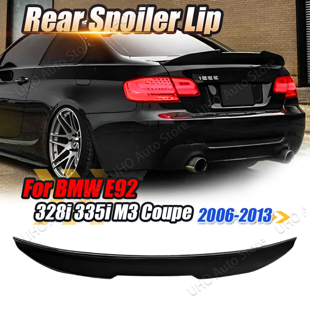 PSM Style Car Rear Spoiler Wing Trunk Lip Tail Trunk Roof Spoiler For BMW 3 Series E92 335i 328i 2007 2008 2009 2010 2011 2012