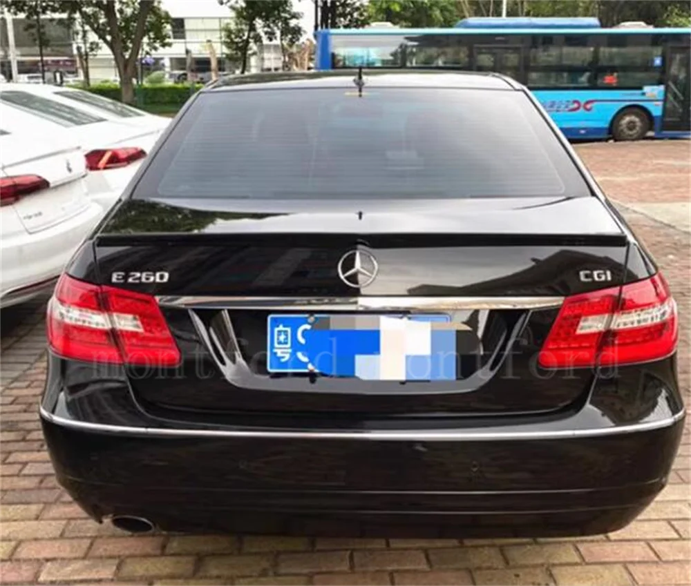 Spoiler For Mercedes W212 2008-2013 High Quality Abs Plastic Car Tail Wing Decoration For Mercedes-benz Mercedes E Class W212